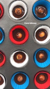 Pop a pretzel bite in each case